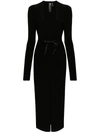 Norma Kamali Maxi Dress In Poly Lycra In Black