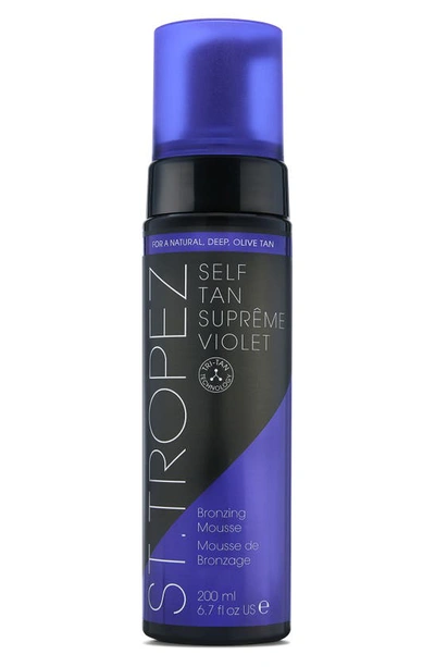 St Tropez Self Tan Suprême Violet Mousse 4.6 oz / 200 ml In White