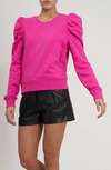 REBECCA MINKOFF JANINE PUFF SLEEVE SWEATSHIRT