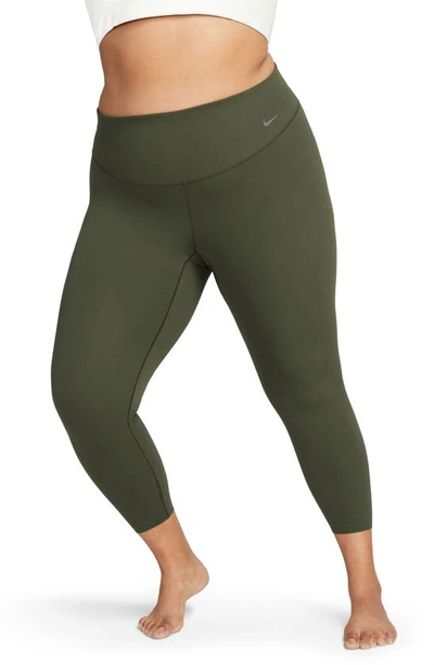 Nike Women's Zenvy Gentle-support High-waisted 7/8 Leggings (plus Size) In Green