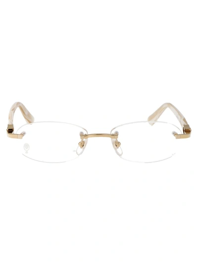 Cartier Optical In 003 Gold Ivory Transparent