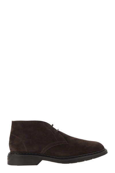 Hogan H576 Ankle Boots In Brown