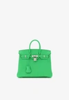 Hermes Birkin 25 In Vert Comics Togo Leather With Palladium Hardware In Vert Comics