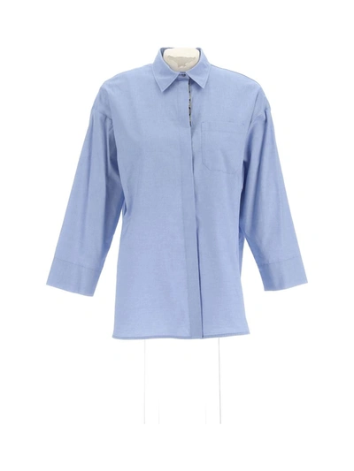 's Max Mara S Max Mara Shirt In Cotton In Blue