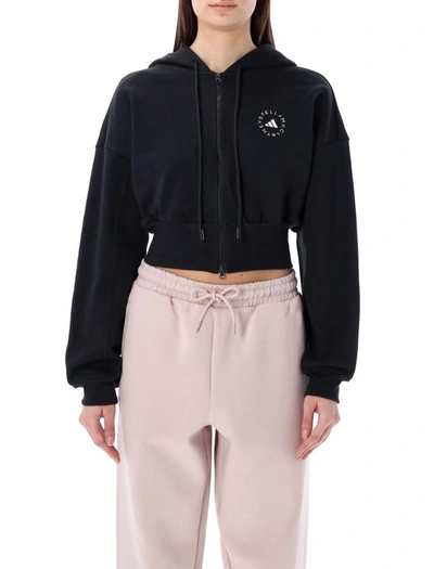 Adidas By Stella Mccartney Asmc Cro Hoodie Clothing In Black