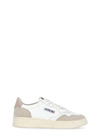 Autry 01 Sneakers In White Suede And Leather In White