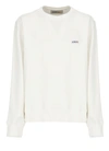 Autry Logo Label Crewneck Sweatshirt In White