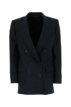 Isabel Marant Natalia Double-breasted Wool-flannel Blazer In Blue