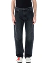 Off-white Off Embroidery Jeans In Black Wash