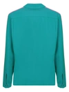 Palm Angels Paradise-embroidered Shirt Jacket In Blue