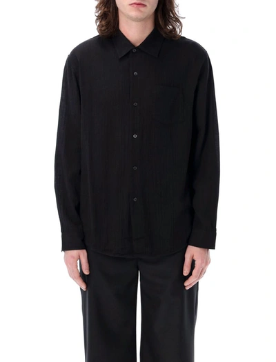 Séfr Over Shirt In Black Crepe