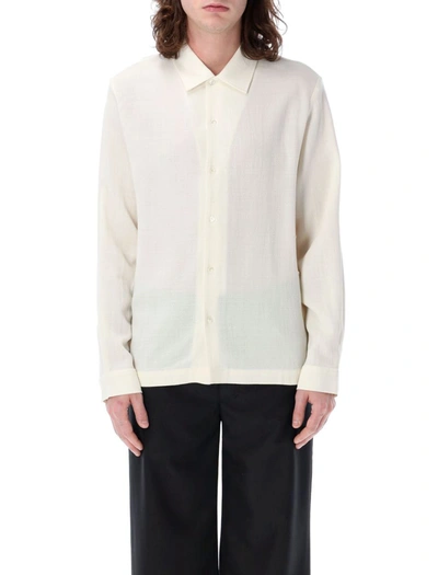 Séfr Over Shirt In Off White Crepe