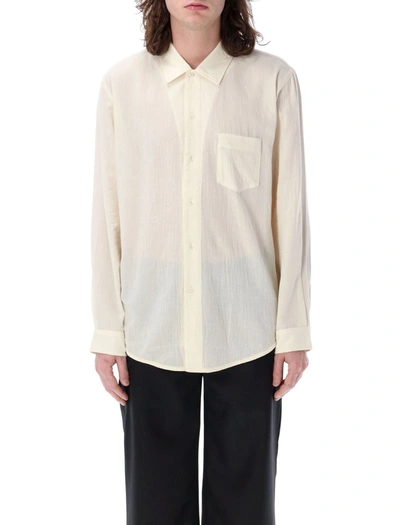Séfr Over Shirt In Off White Crepe