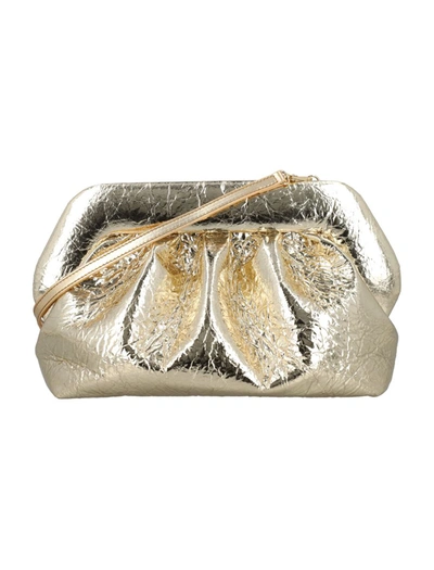 Themoirè Bios Clutch Pineapple Leather In Gold