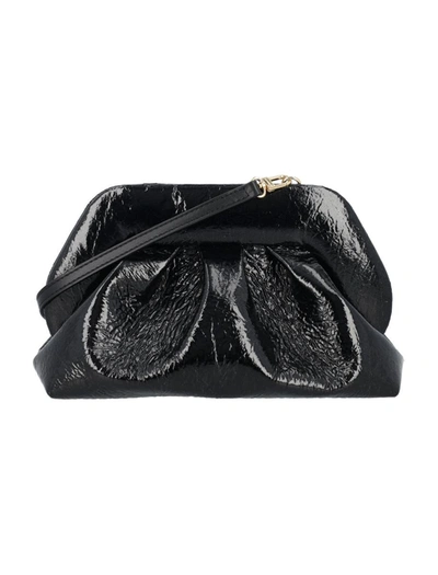 Themoirè Tia Clutch Pineapple Leather In Black