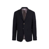 THOM BROWNE THOM BROWNE SINGLE-BREASTED BLAZER WITH STRIPED DETAIL