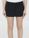 Alexander Wang High Waisted Pleated Workwear Short In Black