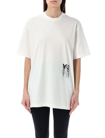 Y-3 Graphic Short Sleeves Tee In White