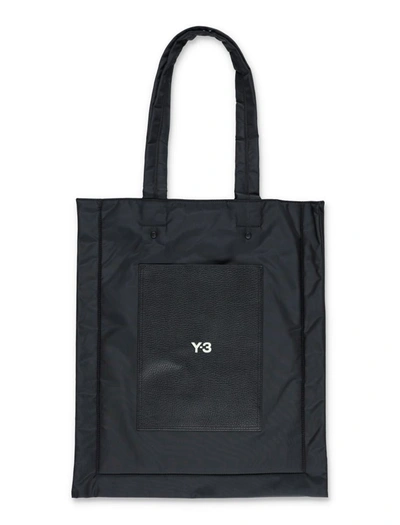 Y-3 Adidas Lux Flat Tote Bag In Black