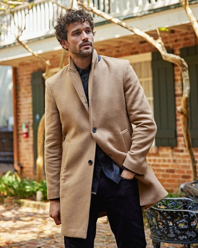 Reid Walking Car Coat In Camel