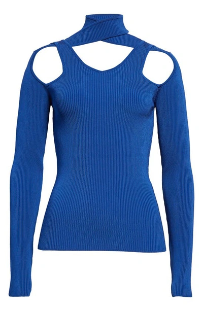 Coperni Cutout Sweater In Blue