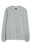 Noah Classic Cotton French Terry Crewneck Sweatshirt In Heather Grey