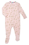 MAGNETIC ME HOPPILY EVER AFTER BUNNY PRINT FOOTIE
