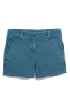 Vineyard Vines Herringbone Stretch Cotton Shorts In Nautical Navy
