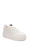 Ash Match Platform Sneaker In Off White-white/ White