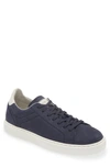 Brunello Cucinelli Nubuck-leather Low-top Sneakers In Blue