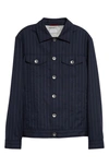 BRUNELLO CUCINELLI BRUNELLO CUCINELLI PINSTRIPE VIRGIN WOOL JACKET