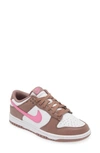 Nike Dunk Low Sneaker In Smokey/ Pink/ White