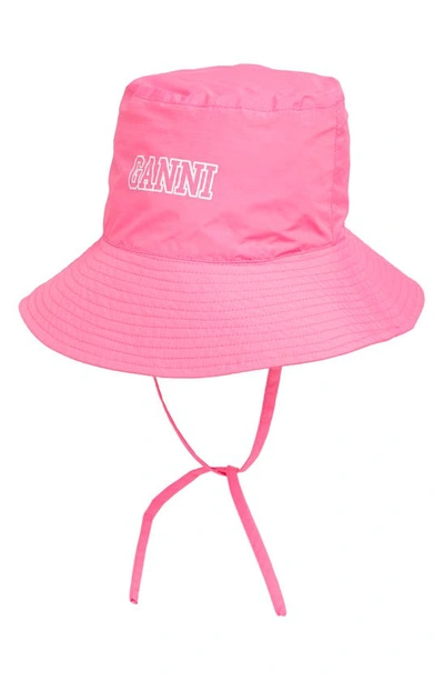Ganni Bucket Hat In Pink