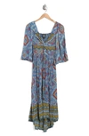 ANGIE ANGIE HIGH-LOW MAXI DRESS