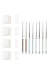 French Home 12-piece Assorted Chopsticks, Rests & Sauce Bowls In Pearlized Multicolor