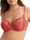 Panache Rocha Balconette Bra In Garnet Rose