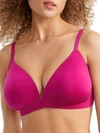 Bare The Front Close Wire-free Lounge Bra In Festival Fuchsia