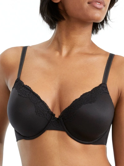 Maidenform Comfort Devotion Extra Coverage Lace Shaping Underwire Bra 9404 In Black
