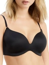 Le Mystere Second Skin Wireless Plunge Bra In Black