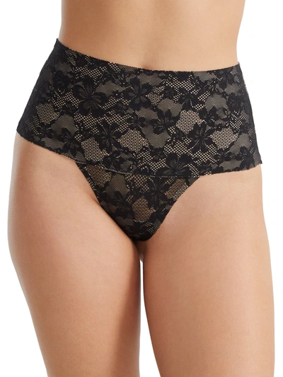 Bare Women's The Lace Smoothing Thong In Black