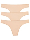 On Gossamer Cabana Cotton Low Rise Hip G Thong 3-pack In White