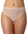 On Gossamer Gossamer Mesh Hi-cut Brief In White