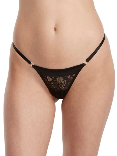 Bluebella Eleanora Lace Thong In Black
