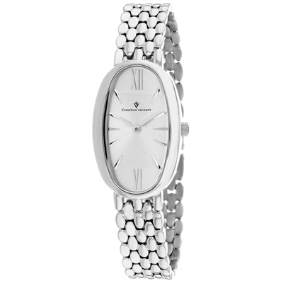 Christian Van Sant Women's Lucia Silver Dial Watch