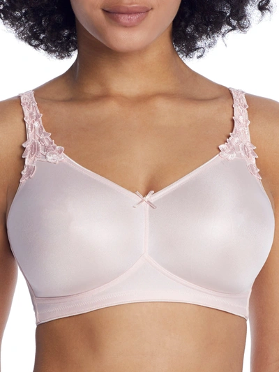 Dominique Jillian Wire-free Unlined Minimizer Bra In Pink