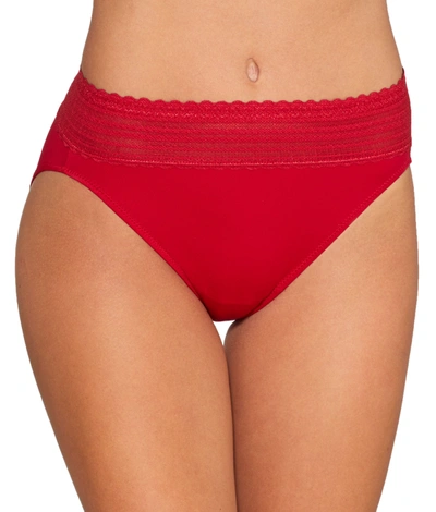 Warner's Women's No Pinching. No Problems. Hi-cut Brief In Red