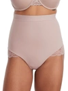 Maidenform Eco Lace Firm Control Mid-brief In Multi
