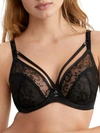 Panache Yasmin Plunge Cage Bra In Noir