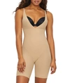 Maidenform Women's Firm Tummy-control Instant Slimmer Long Leg Open Bust Body Shaper 2556 In Black