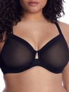 Curvy Couture All You Mesh Bra In Black